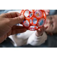 OBALL Hračka Oball RATTLE 10 cm 0m+ orange + 50 ml Aquaint