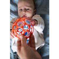 OBALL Hračka Oball RATTLE 10 cm 0m+ orange + 50 ml Aquaint