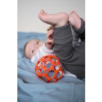 OBALL Hračka Oball RATTLE 10 cm 0m+ orange + 50 ml Aquaint