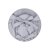 PETITE&MARS Zavinovačka šnurovacia Nurse s pevnou kokosovou vložkou Light Grey 75x75 cm