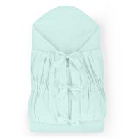 PETITE&MARS Zavinovačka šnurovacia Nurse s pevnou kokosovou vložkou Frosted Mint 75x75 cm