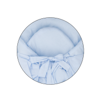 PETITE&MARS Zavinovačka šnurovacia Nurse s pevnou kokosovou vložkou Baby Blue 75x75 cm