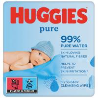 HUGGIES® Pure Triplo Obrúsky vlhčené 56x3 ks