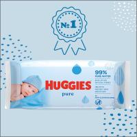 HUGGIES® Pure Triplo Obrúsky vlhčené 56x3 ks