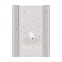 CEBA BABY Podložka prebaľovacia 2-hranná s pevnou doskou (50x70) Basic Polar Bears