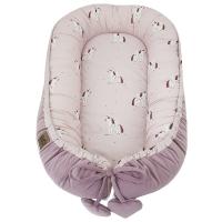 EKO Hniezdo pre bábätko bavlnené velvet Unicorn 90x60cm