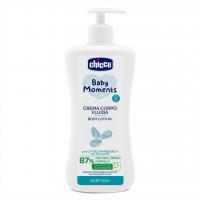 CHICCO Mlieko telové s dávkovačom Baby Moments 500 ml + Šampón Baby Moments 200 ml zdarma