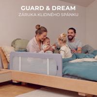 KINDERKRAFT Zábrana na posteľ Guard&Dream Light Grey