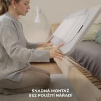 KINDERKRAFT Zábrana na posteľ Guard&Dream Light Grey