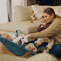 KINDERKRAFT Lehátko pohupujúce Mimi Grey, do 9kg