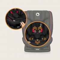 LIONELO Autosedačka Aart i-Size (40-150 cm) Black Carbon Red