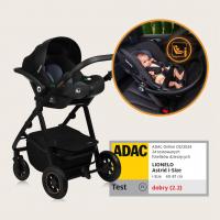 LIONELO Kočík kombinovaný Amber Plus 3v1 Beige Sand