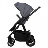 LIONELO Kočík kombinovaný Amber Plus 3v1 Grey Graphite