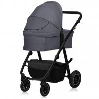LIONELO Kočík kombinovaný Amber Plus 3v1 Grey Graphite