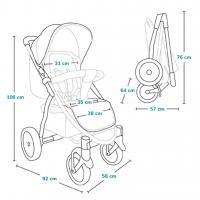 LIONELO Kočík športový Annet Plus Black Carbon