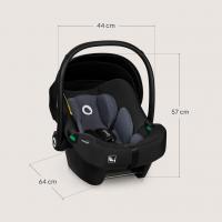 LIONELO Autosedačka Astrid i-Size (40-87 cm) Black Grey