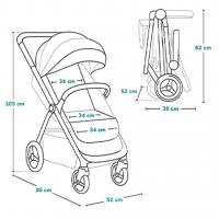 LIONELO Kočík športový Emma Plus Stone