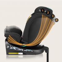 LIONELO Autosedačka Navy i-Size (40-150 cm) Black Turquoise