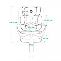 LIONELO Autosedačka Navy i-Size (40-150 cm) Black Turquoise