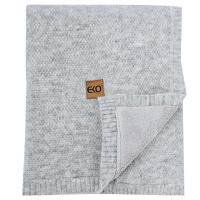 EKO Deka pletená s podšívkou Grey 100x80 cm