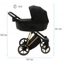 ADAMEX Kočík kombinovaný Belissa Special Edition Dark Green/Gold