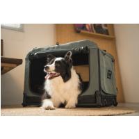 FIKAGO Skladacia kennel prepravka Queen S Grey