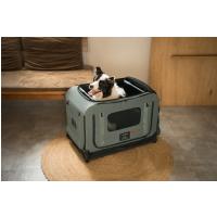 FIKAGO Skladacia kennel prepravka Queen S Grey