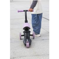 QPLAY Kolobežka / odrážadlo Sema Evo s LED svetlami Violet, vek 1 - 6 rokov, do 50 kg