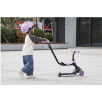 QPLAY Kolobežka / odrážadlo Sema Evo s LED svetlami Violet, vek 1 - 6 rokov, do 50 kg