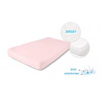 BABYMATEX Plachta nepremokavá Jersey 70x140 cm ružová