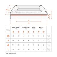 EXPLORER DOG Pelech ortopedický Cloud S 80x60 Vanilla Beige