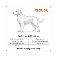 EXPLORER DOG Pelech ortopedický Cloud L 115x90 Vanilla Beige