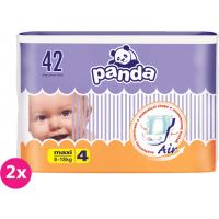 2x BELLA PANDA Plienky jednorazové 4 Maxi (8-18 kg) 42 ks