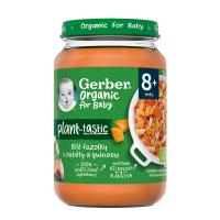 6x GERBER Organic 100% rastlinný príkrm biele fazuľky s batátmi a quinoou 190 g
