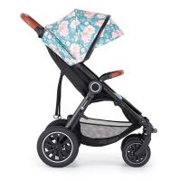 PETITE&MARS Kočík Street+ Air Oak + Strieška Limited 100 Roses + odrážadlo Uniq Pink