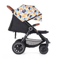 PETITE&MARS Kočík Street+ Air Oak + Strieška Limited 100 Retro + odrážadlo Uniq Pink