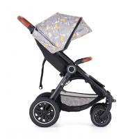 PETITE&MARS Kočík Street+ Air Oak + Strieška Limited 100 Prehistoric + odrážadlo Uniq Pink