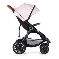 PETITE&MARS Kočík Street+ Air Oak + Strieška Limited 100 Kingdom + odrážadlo Uniq Pink