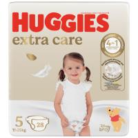 4x HUGGIES® Plienky jednorázové Extra Care 5 (12-17 kg) 28 ks