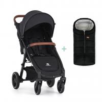 PETITE&MARS Kočík športový Street2 RWS Oak Perfect Black  + PETITE&MARS fusak Jibot