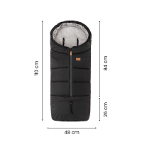 PETITE&MARS Kočík športový Street2 RWS Oak Perfect Black  + PETITE&MARS fusak Jibot