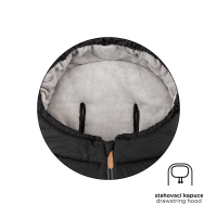 PETITE&MARS Kočík športový Street2 RWS Oak Perfect Black  + PETITE&MARS fusak Jibot