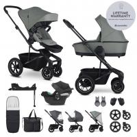 EASYWALKER SET Kočík 4v1 Harvey⁵ Agave Green XXL AIR + CYBEX Aton B2 i-Size + základňa