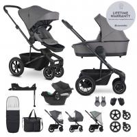 EASYWALKER SET Kočík 4v1 Harvey⁵ Pebble Grey XXL AIR + CYBEX Aton B2 i-Size