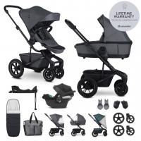EASYWALKER SET Kočík 4v1 Harvey⁵ Premium Mineral Grey XXL AIR + CYBEX Aton B2 i-Size