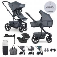 EASYWALKER SET Kočík 4v1 Harvey⁵ Premium Mineral Grey XXL RWS + CYBEX Aton B2 i-Size