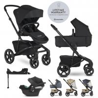 EASYWALKER SET Kočík 4v1 Jimmey Pepper Black LITE RWS + CYBEX Aton B2 i-Size + základňa