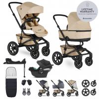 EASYWALKER SET Kočík 4v1 Jimmey Sand Taupe XXL AIR + RWS + CYBEX Aton B2 i-Size + základňa