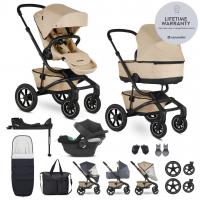 EASYWALKER SET Kočík 4v1 Jimmey Sand Taupe XXL AIR + RWS + CYBEX Aton B2 i-Size + základňa