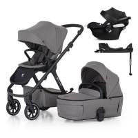 PETITE&MARS SET Kočík 4v1 ICON Dove Grey LITE RWS + CBX By CYBEX Aton B2 i-Size